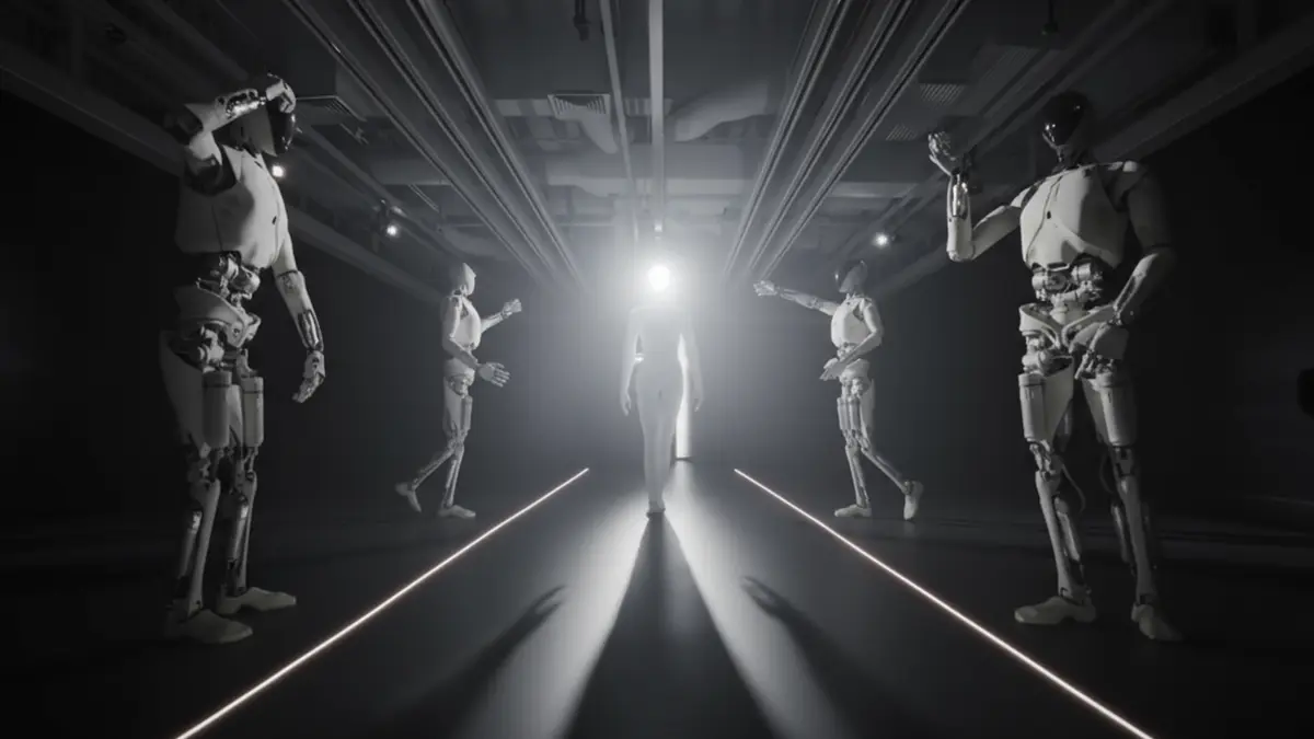 Präsentation einen Roboters